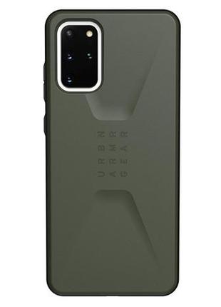 Чохол оригінальний протиударний uag civilian 21198d117272 для samsung galaxy s20 plus (6.7") olive drab