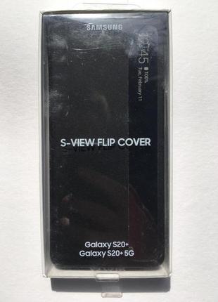 Чоловіча книжка s-view clear view cover official ef-zg985cbegru для samsung galaxy s20 plus 5g чорний5 фото