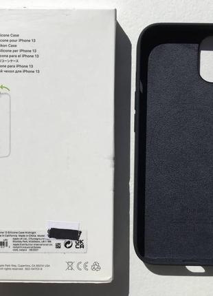 Оригинальный силиконовый чехол apple silicone case magsafe mm2a3zm/a для iphone 13/14 (6.1") midnight4 фото