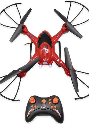 Іграшка-дрон з камерою та пультом керування x22-b space explorer, червоний/квадрокоптер на радіокеруванні