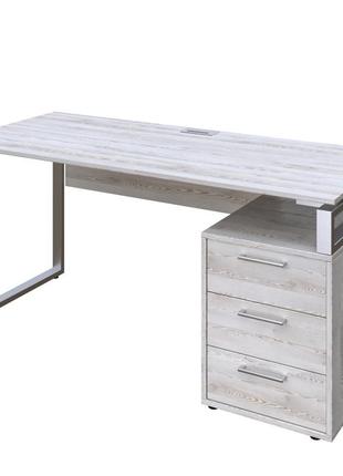 Офісний письмовий стіл loft details l160 сосна лофт біла з царгою