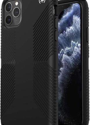 Чохол протиударний з антимікробним покриттям speck presidio2 grip для iphone 11 pro max (6.5") black