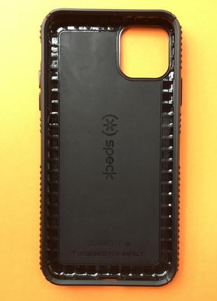 Чехол противоударный с антимикробным покрытием speck presidio2 grip для iphone 11 pro max (6.5") black7 фото