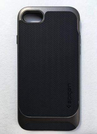 Чехол оригинальный spigen neo hybrid herringbone 054cs22197 для iphone 7/8/se 2020/2022 gunmetal3 фото