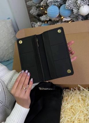 Подарочный набор luxury box 2 из кожи: мужская сумка + кошелек-клатч7 фото