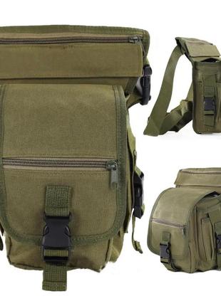 Тактична сумка на стегно 5 л, 31x17x11 см / чоловіча поясна сумка / поясна армійська сумка