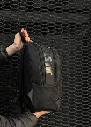 Мужской рюкзак nike just спортивный городской черный мужской женский портфель найк  (bon)4 фото