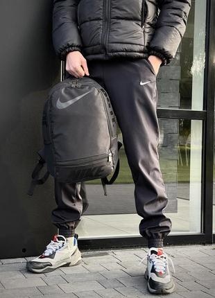 Мужской рюкзак nike just спортивный городской черный мужской женский портфель найк  (bon)8 фото