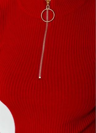 Кофта женская в рубчик, цвет бордовый, 221r3362 фото