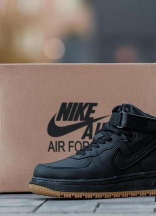 Кросівки на хутрі nike air force gore tex high black