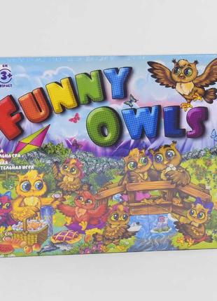 Настільна розважальна гра "funny owls" dtg98 (20) "danko toys", опис укр/рос. мовами