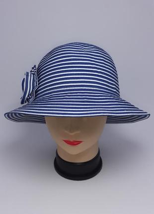 Шляпа женская морская 56-57 шик koton синяя.