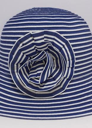 Шляпа женская морская 56-57 шик koton синяя.2 фото