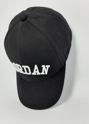 Бейсболка кепка чорна jordan.1 фото