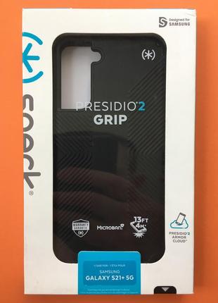 Чохол протиударний із антимікробним покриттям speck presidio2 grip для samsung galaxy s21 plus (6.7") black7 фото