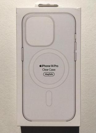 Оригинальный прозрачный чехол apple clear case magsafe mpu63rm/a для iphone 14 pro (6.1") clear2 фото