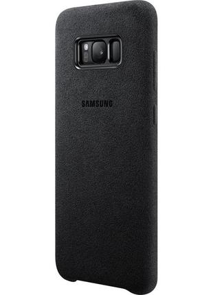 Чохол official alcantara cover ef-xg955asegru для samsung galaxy s8 plus (6.2") black4 фото