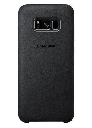 Чехол official alcantara cover ef-xg955asegru для samsung galaxy s8 plus (6.2") black