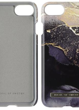 Чехол накладка ideal of sweden printed magsafe для iphone 7/8/se 2/3 2020/2022 (4.7") golden twilight marble5 фото