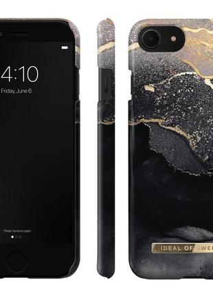 Чехол накладка ideal of sweden printed magsafe для iphone 7/8/se 2/3 2020/2022 (4.7") golden twilight marble6 фото