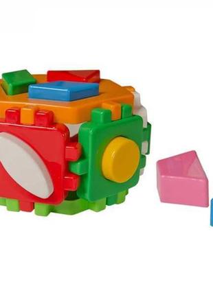 Куб "розумний малюк гексагон-2" 1998 "technok toys", сортер, в пакеті