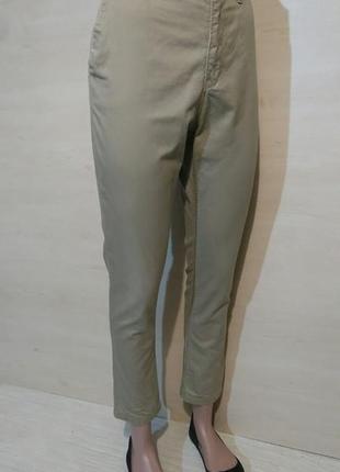 Зауженные укороченные брюки  с высокой посадкой h&m2 фото