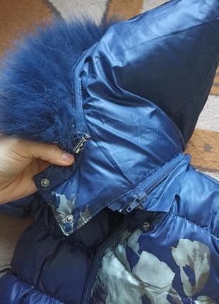 Пуховик, куртка подовжена зимова, тепле пальто зимове pelin kids