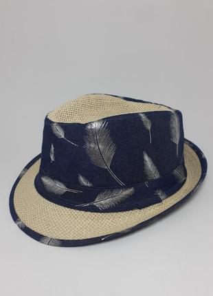 Летняя шляпа - челентанка для девочки 52-54.