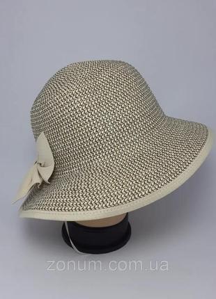 Шляпа женская летняя charm капор с бантом 55-57.