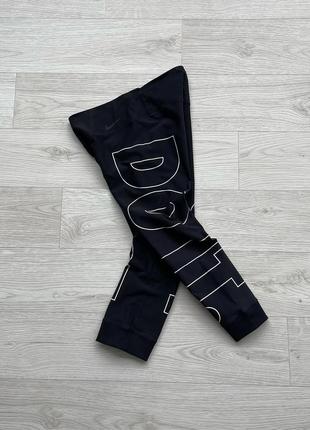 Спортивные леггинсы, лосины, компрессионные брюки nike w just do it legend power dri-fit compression tights fit capri leging black2 фото