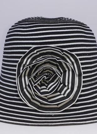 Шляпа женская морская 56-57 шик koton черный.2 фото