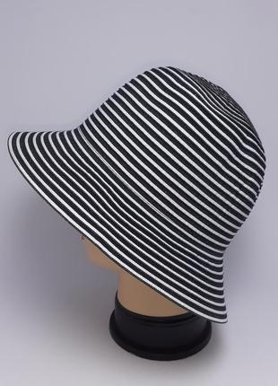 Шляпа женская морская 56-57 шик koton черный.3 фото