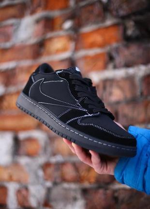 143811549 nike air jordan travis 1 retro low og sp travis scott black phantom 3360