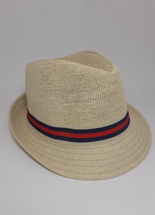 Летняя шляпа - челентанка унисекс 55-56.5 фото