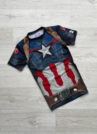 Лімітована компресійна футболка under armour alter ego captain america compression t-shirt2 фото