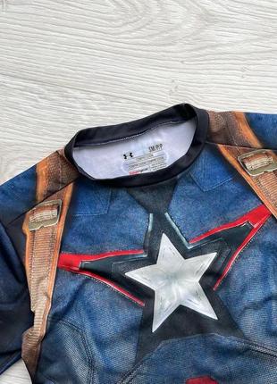Лімітована компресійна футболка under armour alter ego captain america compression t-shirt3 фото