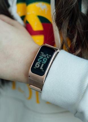 Смарт часы женской smart mioband pro gold3 фото