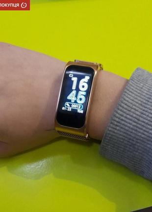 Смарт часы женской smart mioband pro gold10 фото