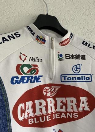 Velo jersey nalini italy carrera blue jeans cycle jersey винтажное джерси налини велоспорс спонсор6 фото