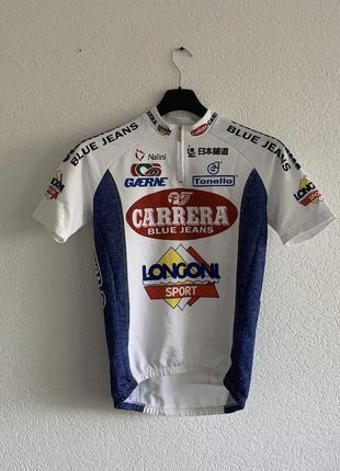 Velo jersey nalini italy carrera blue jeans cycle jersey винтажное джерси налини велоспорс спонсор1 фото