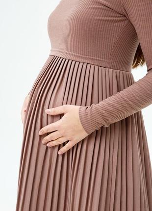 👑vip👑 сукня для вагітних і годуючих матусь вишукана сукня в рубчик4 фото