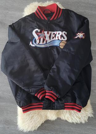 Винтажный бомбер reebok sixers2 фото