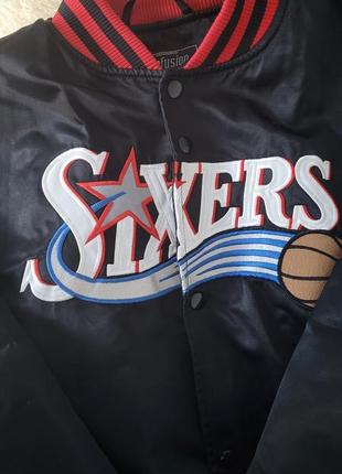 Вінтажний бомбер reebok sixers5 фото