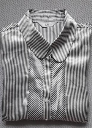 Классная рубашка блуза с коротким рукавом принт полосы petites bhs8 фото