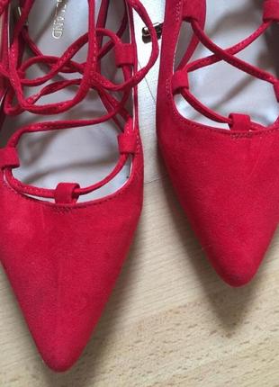 Красные туфли zara4 фото