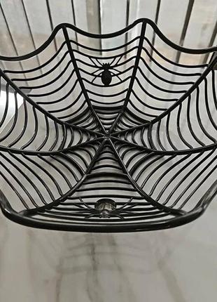 Цукерниця на хелловін павутина 13643 27,5x8 см2 фото