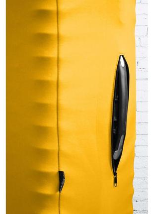Чехол кавер для большого чемодана размер l зеленый дайвинг однотонный текстильный чехол для большого чемодана2 фото
