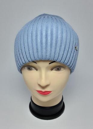 Жіноча зимова шапка без флісу 2105.2 фото