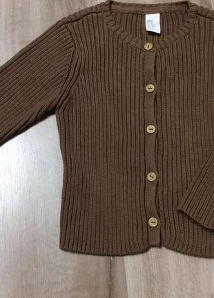 Кофта светр в рубчик h&m 2 роки1 фото