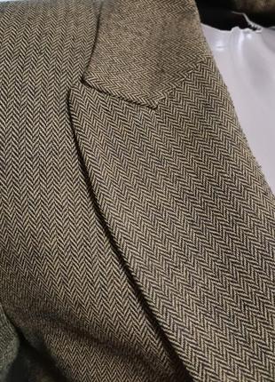 Вінтажний твідовий приталений блейзер піджак,твідовий жакет4 фото